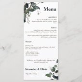 Modern Eucalyptus Wedding Menu (Voorkant)