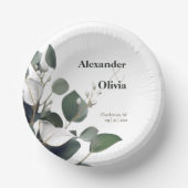 Modern Eucalyptus Wedding Papieren Kommen (Voorkant)