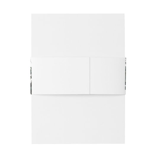 Modern Eucalyptus Wedding Uitnodigingen Wikkel (Achterkant Voorbeeld)