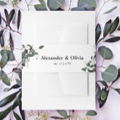 Modern Eucalyptus Wedding Uitnodigingen Wikkel