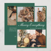 Modern Everything Christmas Holiday Card Feestdagenkaart (Voorkant / Achterkant)