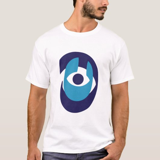 Modern Evil Eye T-shirt – Beschermende Nazar Amule (Voorkant)