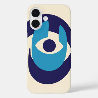 Modern Evil Eye Telefoonhoesje – Beschermende Naza iPhone 16 Hoesje