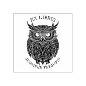 Modern Ex Libris  Uil, Aangepast boek Rubberstempel (Afrduk)