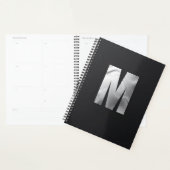 Modern Executieve Monogram | Krachtige Zilverfolie Planner (Display)