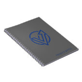 Modern Executieve Notitieboek in Koolgrijs Kobalt (Rechterzijde)