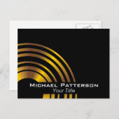 Modern Executive Circles Professioneel gepersonali Briefkaart (Voorkant / Achterkant)