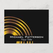 Modern Executive Circles Professioneel gepersonali Briefkaart (Voorkant)