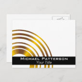 Modern Executive Circles Professioneel gepersonali Briefkaart (Voorkant / Achterkant)