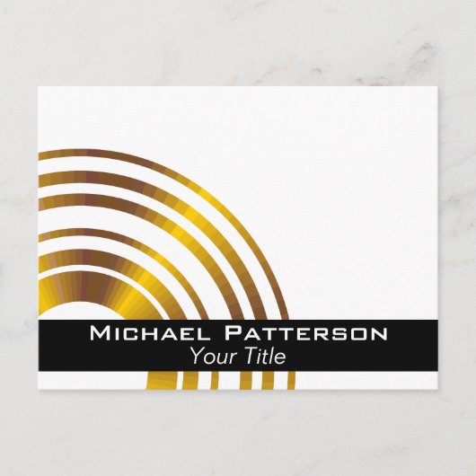 Modern Executive Circles Professioneel gepersonali Briefkaart (Voorkant)