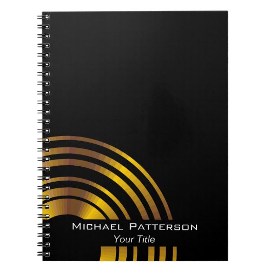 Modern Executive Circles Professioneel gepersonali Notitieboek (Voorkant)