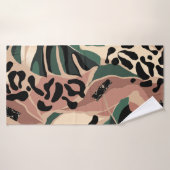 Modern exotic pattern with leopard skin. Creative Badhanddoek (Badhanddoek)