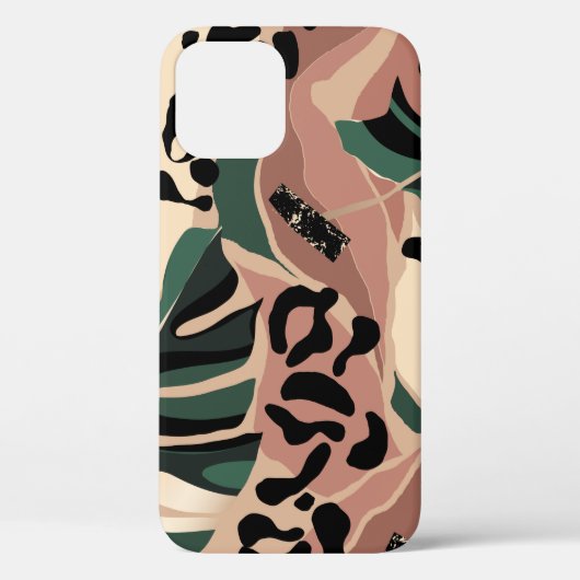 Modern exotisch patroon met luipaard. Creatief Case-Mate iPhone Case (Achterkant)