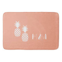 Modern Exotisch Roze Witte Ananas Patroon