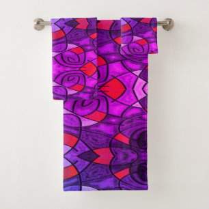 Modern expressionisme bad handdoek