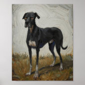  Modern Expressionist Dog Art Poster (Voorkant)
