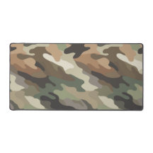 Modern Eye Catching Camouflage Pattern Desk Mat