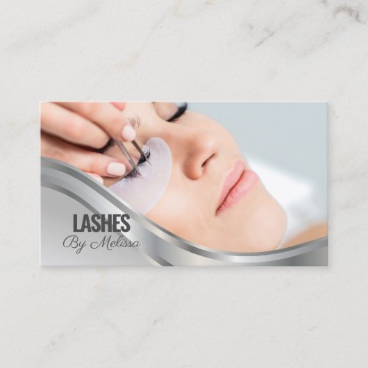 Modern Eyelash Beauty Make-up Artist Lash Extensio Visitekaartje (Voorkant)