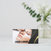 Modern Eyelash Beauty Make-up Artist Lash Extensio Visitekaartje (Staand voorkant)