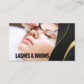 Modern Eyelash Beauty Make-up Artist Lash Extensio Visitekaartje (Voorkant)