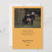 Modern Faboolous Halloween Photo Collage Feestdagenkaart (Achterkant)