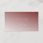 Modern Fade Ombre Red Embossed Effect Informatiekaartje (Achterkant)