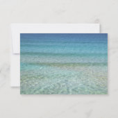 Modern Fade Tropical Beach Zee Weddenschap Card Kaart (Achterkant)