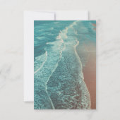 Modern Fade Tropical Beach Zee Weddenschap Card Kaart (Achterkant)