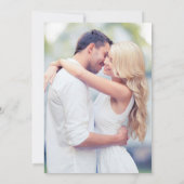 Modern Faded Photo Wedding Save The Date (Achterkant)