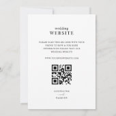 Modern Fading Photo Ampersand All-in-One Wedding Kaart (Achterkant)