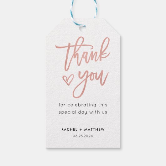 Modern Fairytale kalligrafie voor Labels Cadeaulabel (Achterkant)