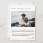 Modern Fairytale Love Story, Photo Wedding Kaart (Voorkant)