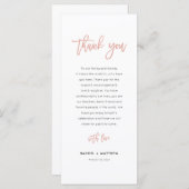 Modern Fairytale Roos Gold Weddenschap Hartelijk d Menu (Voorkant / Achterkant)