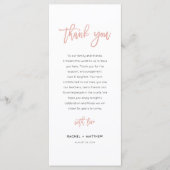 Modern Fairytale Roos Gold Weddenschap Hartelijk d Menu (Voorkant)