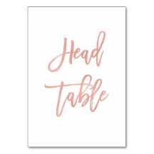 Modern Fairytale Script Roos Gold Wedding Head