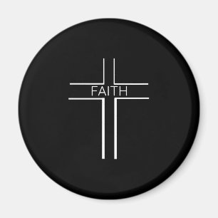 Modern Faith Cross Christelijk Inspirerend Gift Fo Magneet