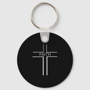 Modern Faith Cross Christelijk Inspirerend Gift Fo Sleutelhanger