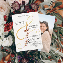 Modern Fall laat Ampersand simpele foto-bruiloft a