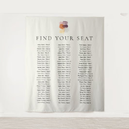 Modern Fall Leaves Autumn Vind uw stoel bruiloft Wandkleed