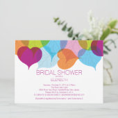 Modern Fall Leaves Bridal Shower Kaart (Staand voorkant)