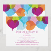 Modern Fall Leaves Bridal Shower Kaart (Voorkant / Achterkant)