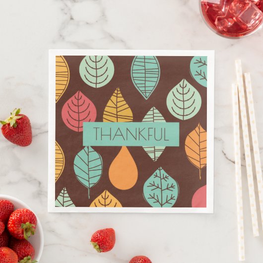 Modern Fall Leaves Servet (Insitu)