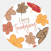 Modern Fall verliest Friendsgiving Sticker (Voorkant)