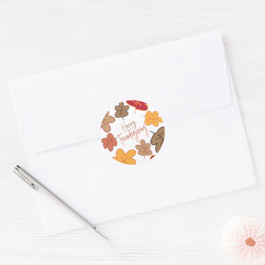 Modern Fall verliest Friendsgiving Sticker (Envelop)