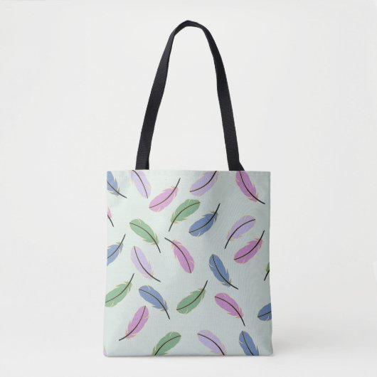 Modern Falling Pastel Tote Bag (Voorkant)