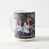 Modern Familie Foto Aangepaste tekst Schattige Gep Koffiemok (Voorkant links)