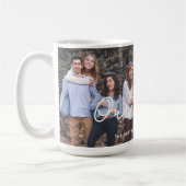 Modern Familie Foto Aangepaste tekst Schattige Gep Koffiemok (Links)