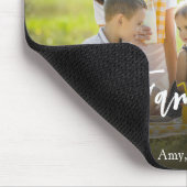 Modern Familie Kalligrafie Script Gepersonaliseerd Muismat (Hoek)