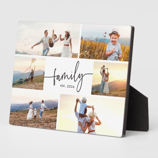 Modern Familiefoto Fotoplaat (Zijkant)