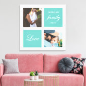 modern familiefotogram fotopastel canvas afdruk (Insitu (Woonkamer))